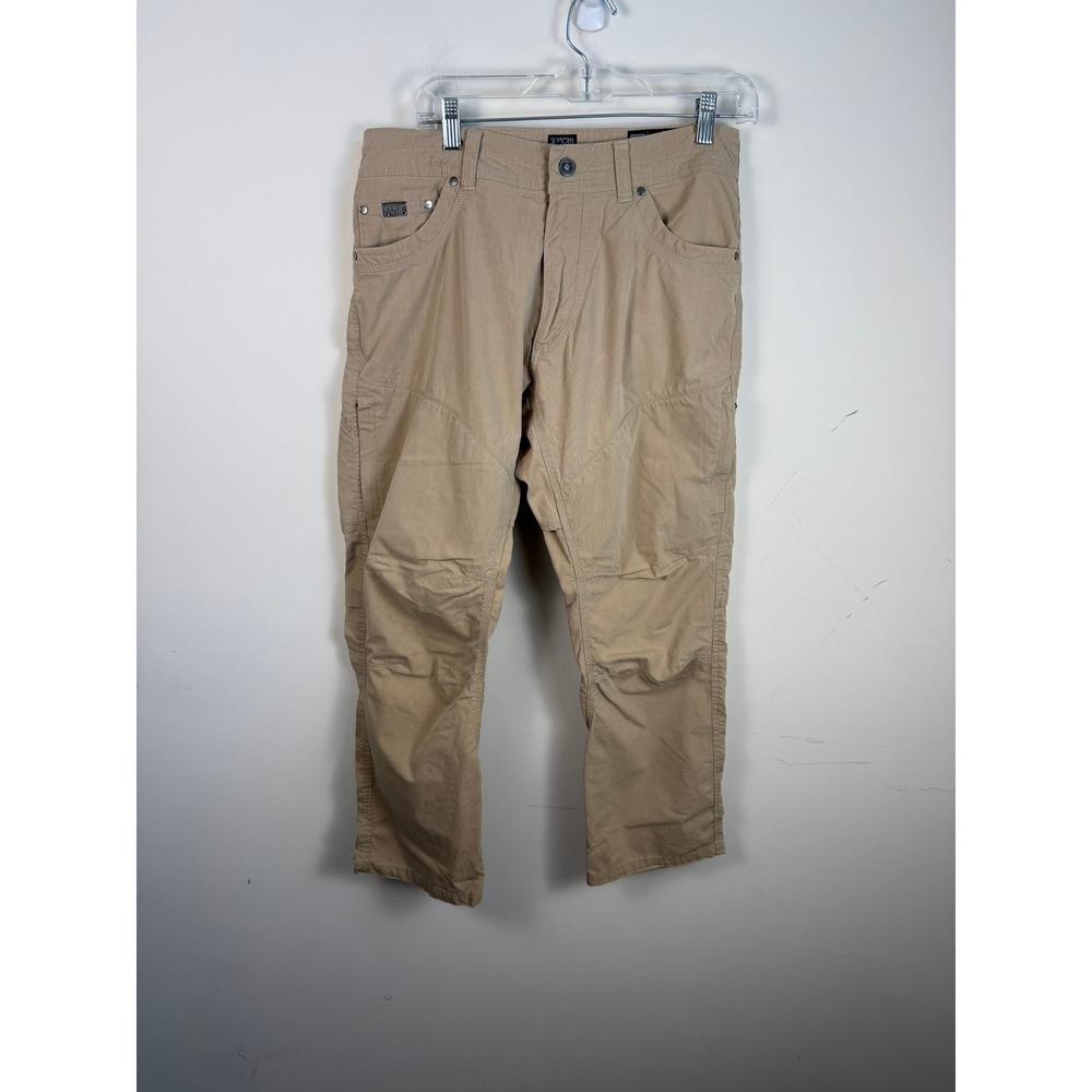 Kuhl Konfidant Air Pants Mens 32x28 Khaki Tan Hiking Outdoor Cargo